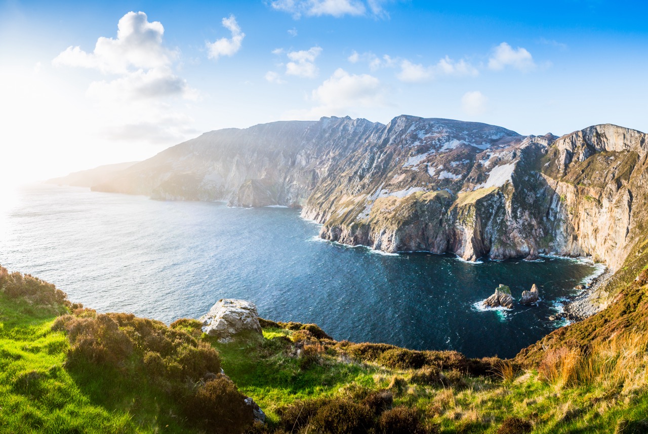 Amazing cliffs in Donegal that are even taller than the cliffs of Moher