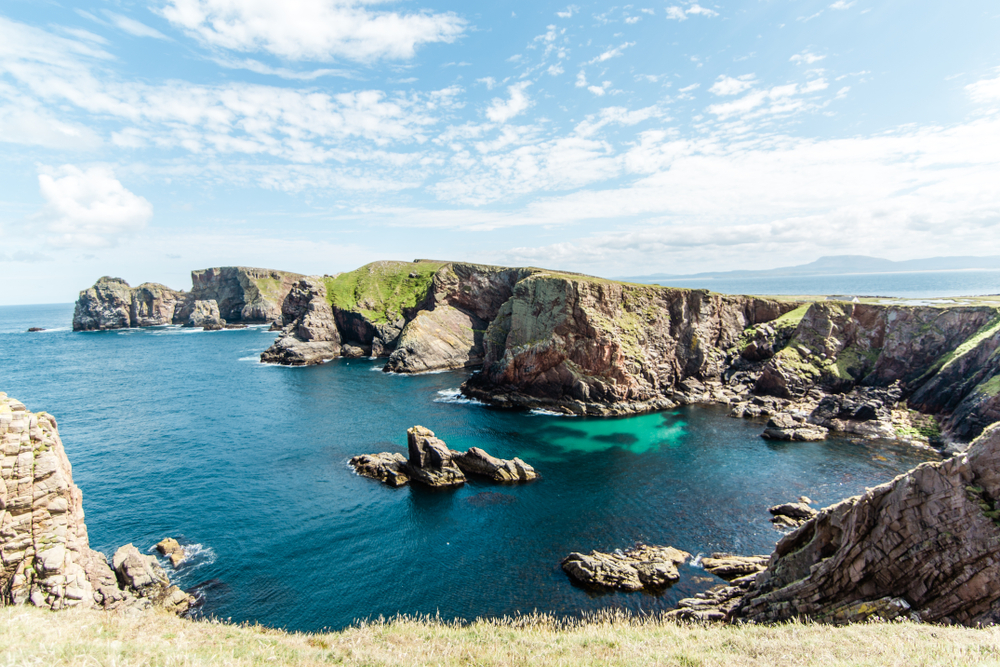 Amazing view of Tory Island in Donegal, the water is a divine tropical blue 