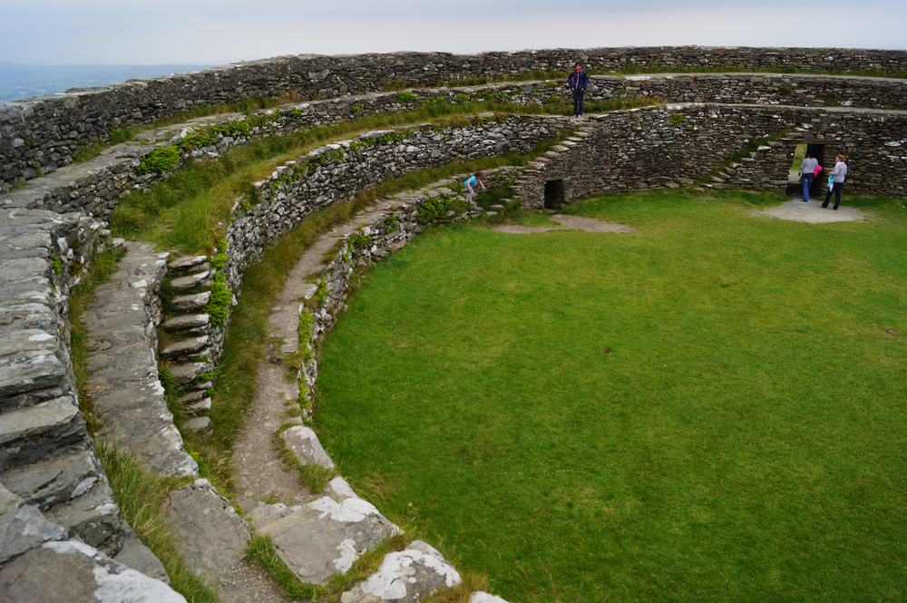 the inside of this epic ancient ringfort in Donegal