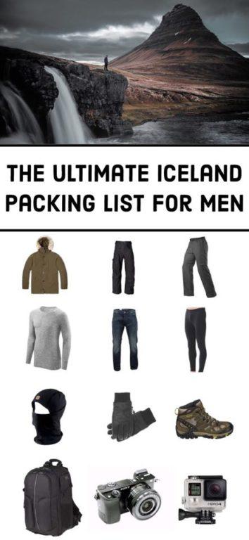 mens iceland packing list how to pack for all seasons follow me away