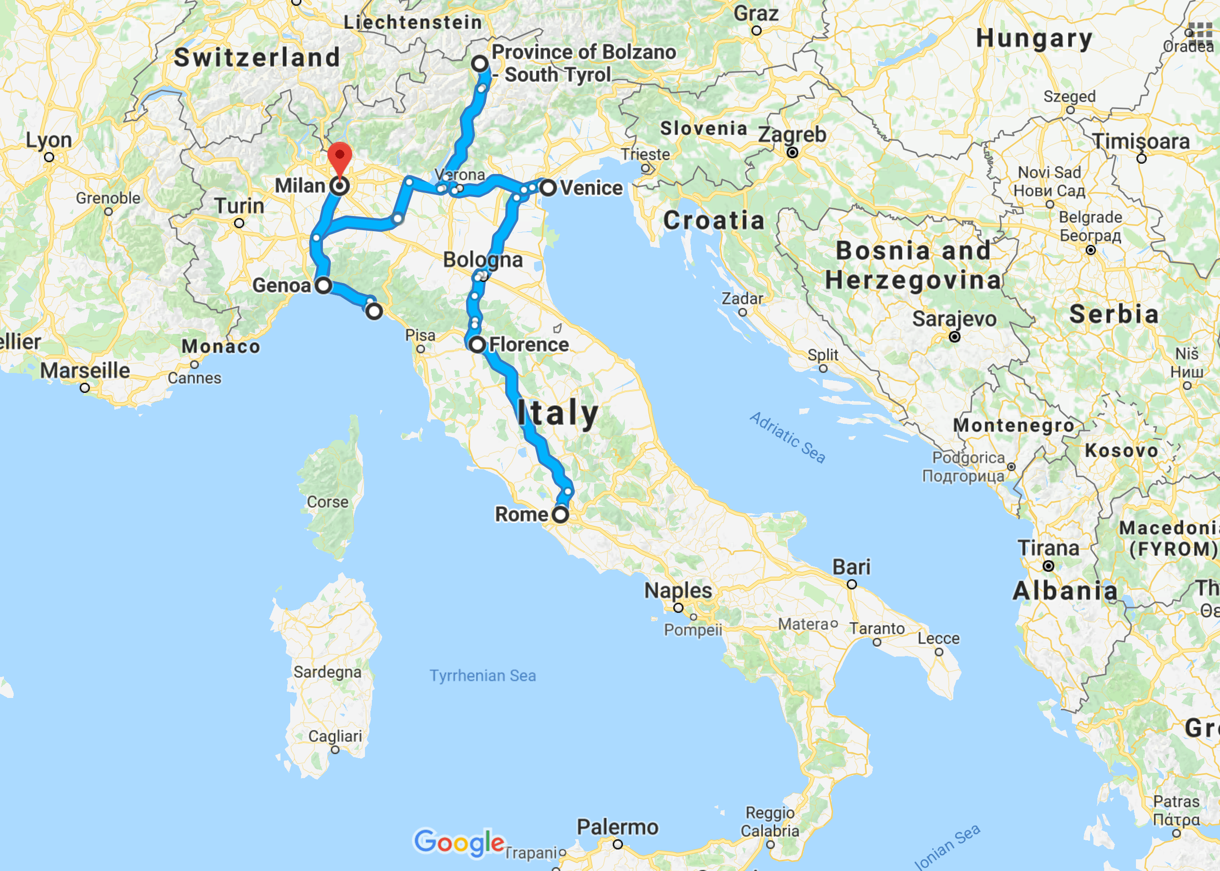 planning your own trip to italy