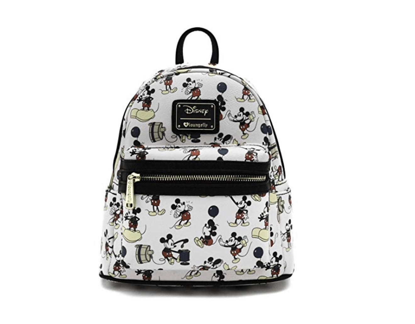 loungefly x mickey suit mini saffiano faux leather backpack