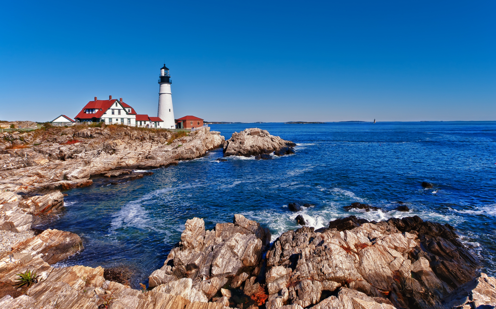 Cape Elizabeth is perfect for witnessing a variety of Lighthouses on your Maine itinerary
