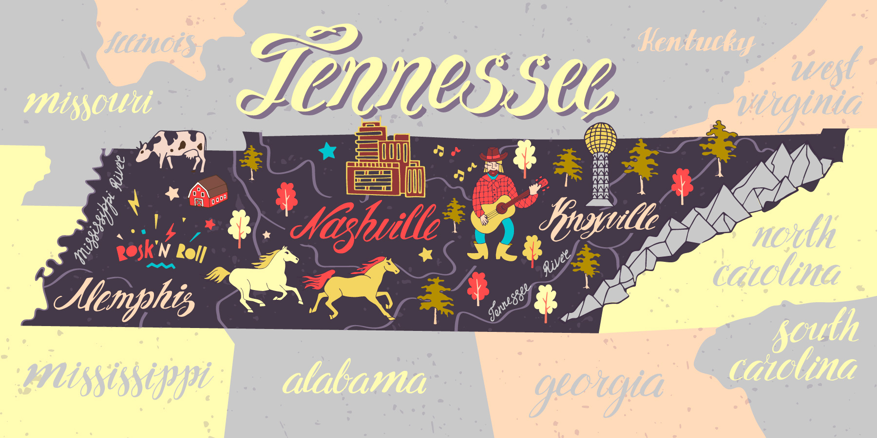Tennessee Road Trip Map