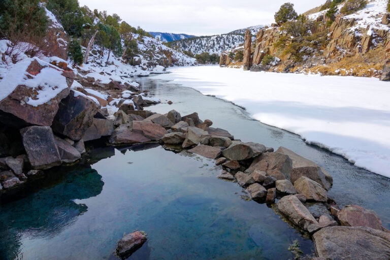 radium hot springs colorado during winter