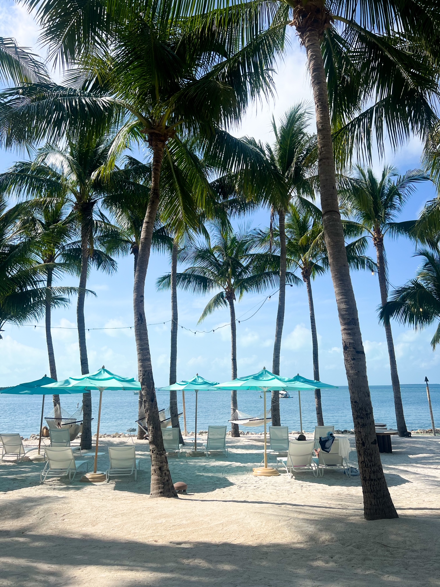 the beach is not really at beach at the bungalows but sand and palm trees