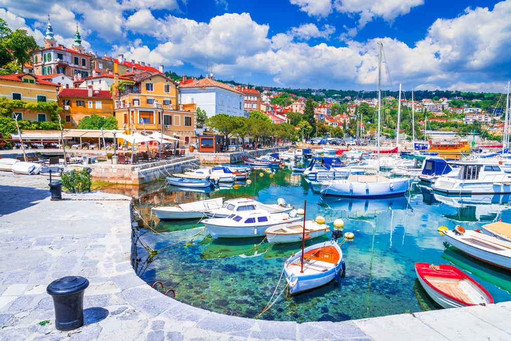 Opatija, Croatia. Coastline town, popular tourist resort, Adriatic Sea marina, Istria Peninsula. one of the European towns you have never heard of