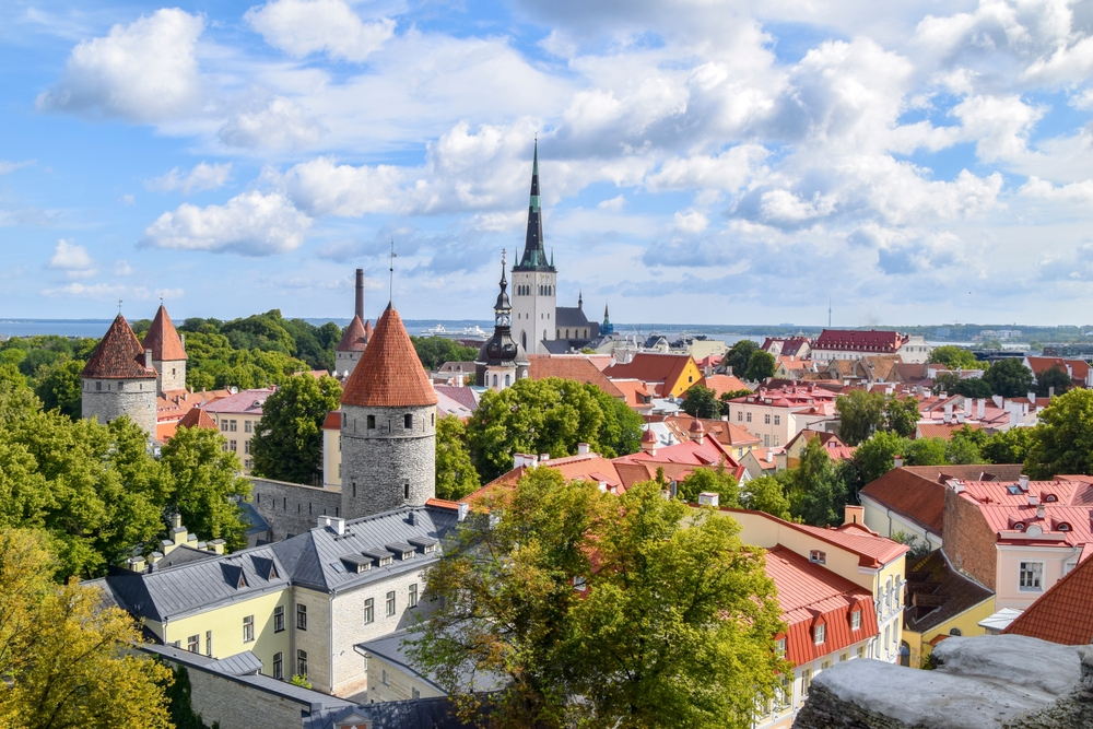 The Old Town of Tallinn. Tallinn cityscape. Panorama of Tallinn, Estonia. one of the European towns you have never heard of. 