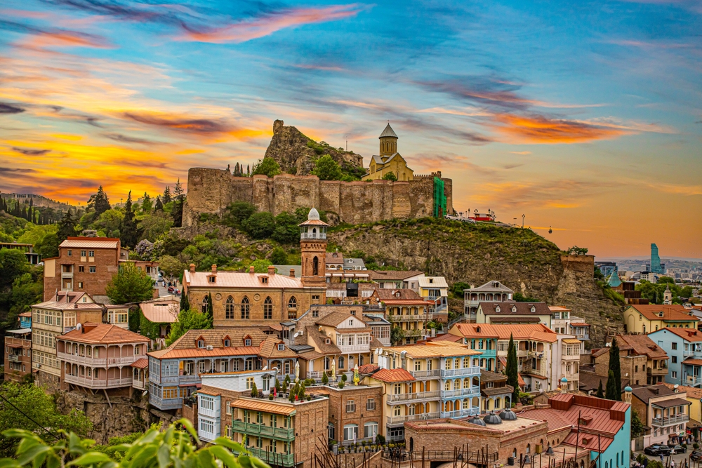 Historical streets of Tbilisi, the capital of Georgia one of the underrated countries in Europe.