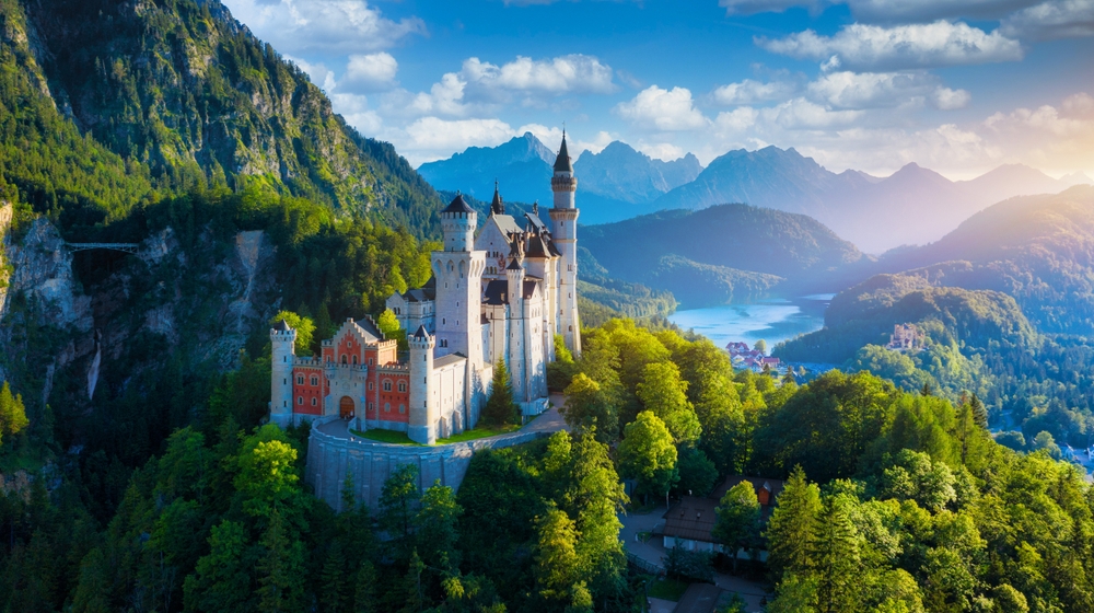 The castle of Neuschwanstein in Bavaria is one of the many things you can see on this two week Europe itinerary to Central Europe